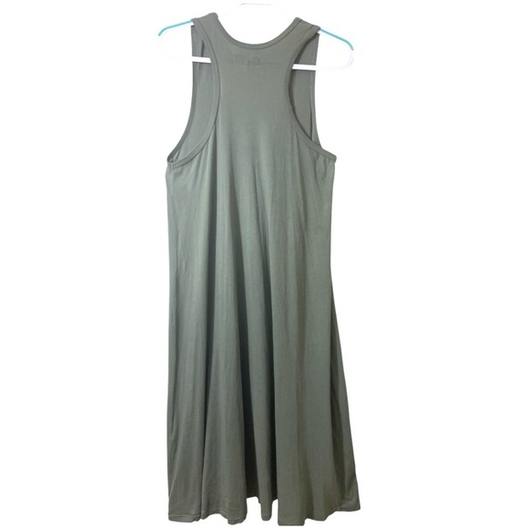 the GREAT. Green 100% Cotton Midi Maxi Tank Dress Casual Sz 2 or US Medium 8/10 - Picture 2 of 10